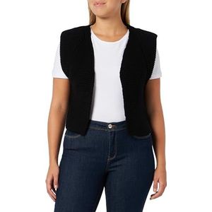 ONLY Onlloui Vest Ex KNT Gebreid vest voor dames, zwart, S