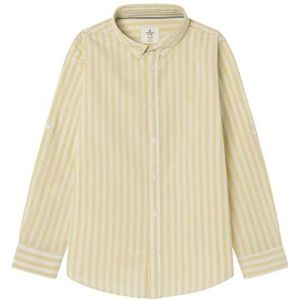 SPRINGFIELD Ml Raya Cotton Slub Boy's overhemd, lichtgeel, 12 años
