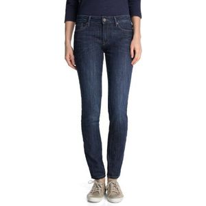 ESPRIT Skinny jeans voor dames in mooie wassing, blauw (E Diving Blue), 31W / 32L
