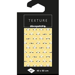 décopatch TD781C - 1 vel 40x60cm décopatch-papier motief textuur, kanijn goud