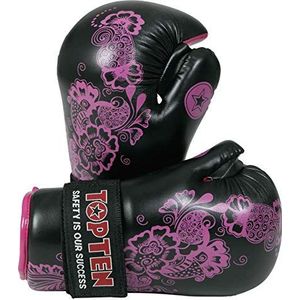 TopTen Pointfighter ""Flowers"" voor vrouwen - zwart-roze, mt. M