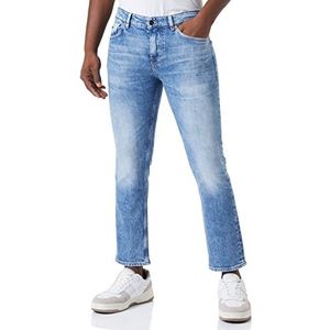 BOSS Heren Jeans_Broeken, Helder Blauw, 2932