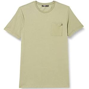 Koton Heren Basic T-shirt Pocket Gedetailleerde Crew Neck Short Sleeve, Mint (660), L