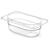 HENDI Gastronorm Bak 1/9 - Tritan BPA free - Transparant - 0.6 L - 176x108x(H)65 mm