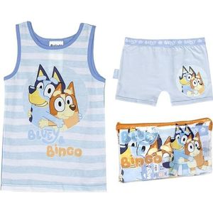 CERDÁ LIFE'S LITTLE MOMENTS Unisex Bluey Bib Korte Pyjama Pyjama Set voor Kinderen, Blauw, 5 jaar