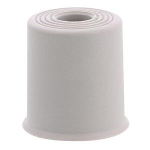 WAGNER vloerdeurstopper/wanddeurstopper VULKANO MEDIUM - diameter Ø 35 x 35 mm, buffer van hoogwaardig massief rubber, grijs, om te schroeven - Made in DE - 15524221