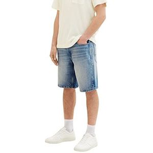 Tom Tailor Denim bermuda jeans shorts heren 1035518,10127 - Tinted Blue Denim,S