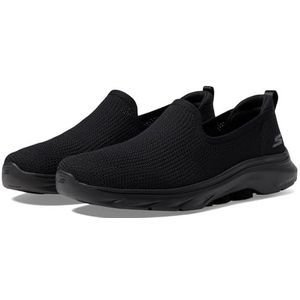 Skechers Dames GO Walk 7 Ivy, zwart textiel/trim, 8 UK, Zwart Textiel Trim, 41 EU