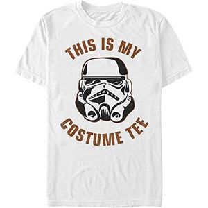 Star Wars Unisex This Is My Storm Trooper Costume Tee Organic T-shirt met korte mouwen, wit, XL