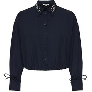 Onlria Life Ls Embelis Balloon Shirt WVN, night sky, XS