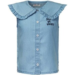 Noppies Guimba Blouse met korte mouwen voor meisjes, blauw (dusk blue), 122 cm