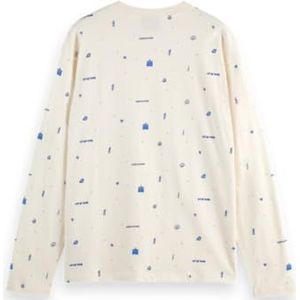 Scotch & Soda - 750 Jaar Viering - T-shirt - Bedrukt - Lange Mouwen - Relaxed Fit