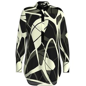 comma Blouse met lange mouwen en allover patroon, 99B4, 44