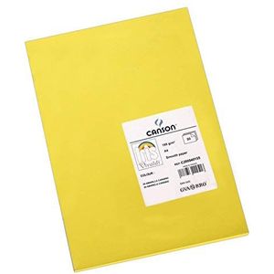 Canson Iris Vivaldi A4 185 g/m² glad kleurenpapier - Canary Yellow (Pack van 50 vellen)