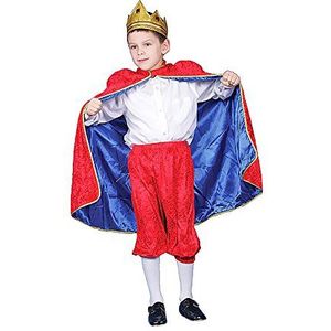Dress Up America Deluxe Red Royal King kostuum set voor kinderen