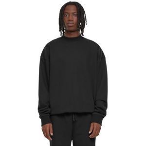 Urban Classics Heren Light Terry Crew Sweatshirt, zwart, S