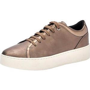 Geox Dames D Skyely A Sneakers, Dk Taupe, 35 EU