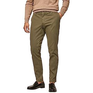 Hackett London Chino broek met textuur voor heren, Kalamata, 29W / 30L