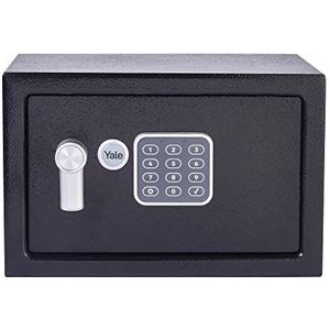 Yale YEC/200/DB2 Safe met alarm, klein, 200 x 310 x 200 mm, zwart