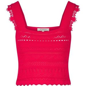 Morgan Mesh top met vierkante hals, Fresia, L