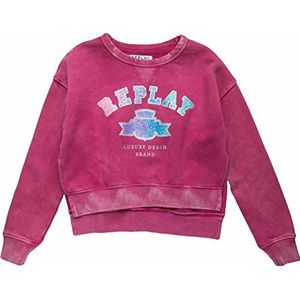 REPLAY Jongens SG2106 Sweatshirt, 362 Cyclamen, 12A, 362 Cyclamen, 12 Jaar