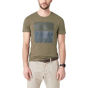 s.Oliver Heren T-shirt, groen (Stained Oak 7730), L