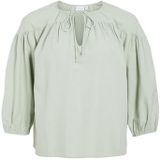 Vila Viprisilla V-hals 3/4 top, groen, 40 dames, Groene kleur., 40