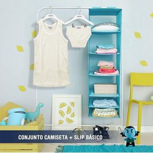 BABIDU Jongensconjunto Comunión Niño 100% Algodón, Camiseta Deportiva de Tirantes Y Slip, Ropa Interior Suave onderhemd, beige, 10 jaar, Beige, 10 jaar