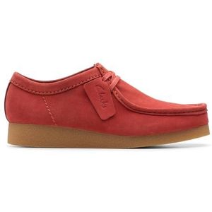 Clarks - Wallabeeevo - Derby - Rood - Leer - Comfort - EVA