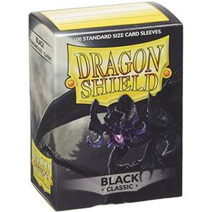 Dragon Shield ART10002 Classic Standard Size Sleeves 100pk-Black, Multicoloured