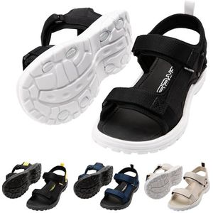 CRESSI Pete Sandaal Zwart/Wit 38 - Unisex Sandaal Ideaal voor zomerdagen op het strand, ontworpen voor comfort en bruikbaarheid in aquatische omgevingen, zwart/wit, 38