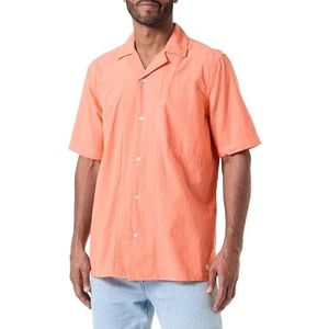 Armor Lux Shirt met korte mouwen en haaienkraag, Koraal E24, L