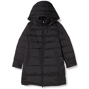 Tommy Hilfiger Dames Global Stripe Down Coat, Zwart, 3XL, Zwart, 3XL