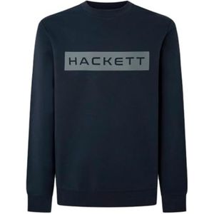 Hackett London Heren Mini Bloemen Getailleerd Sweatshirt, Blauw (Navy/Grijs), M, Blauw (zwart/grijs), M