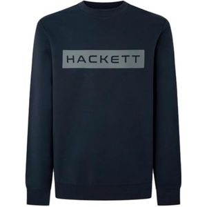 Hackett London Heren Mini Bloemen Getailleerd Sweatshirt, Blauw (Navy/Grijs), XL, Blauw (zwart/grijs), XL