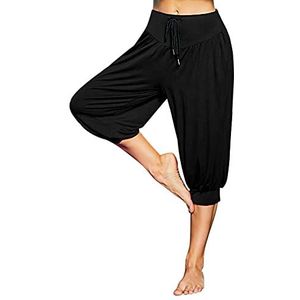Sykooria Yogabroek voor dames, groot, hoge taille, harem, elasticiteit, modal, katoen met zakken
