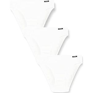 Skiny Dames Cotton Essentials Rio Slip (verpakking van 3 stuks), wit, 38