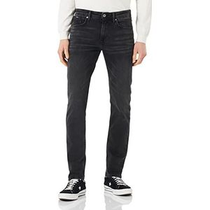 Pepe Jeans Hatch Regular Jeans voor heren, zwart (denim-vt4), 36W / 32L