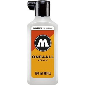 Molotow ONE4ALL Navulinkt voor permanente markers, acryl, kleur 160 signal wit, 180 ml
