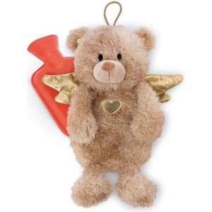 61936 Beschermengelbeer La La Bearie, 300 ml, 35 cm, bruin, behaaglijk warmtedier vanaf 10 maanden, pluchen dier warmwaterkruik voor kinderen en volwassenen