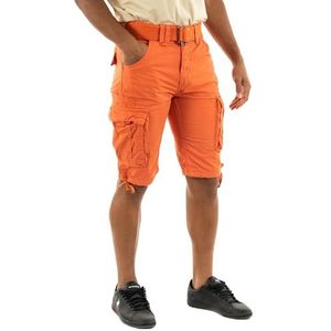 Schott NYC heren shorts, Oranje, 33W