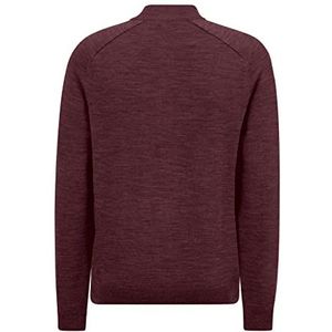 Maerz Heren gebreide blouson Superwash gebreide jas, Oxblood, Regular