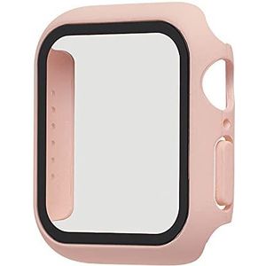aiino Flow beschermhoes van gehard glas en polycarbonaat voor Apple Watch (serie 6/SE/5/4) 40 mm - roze