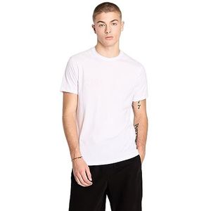 Armani Exchange Heren Regular Fit Tonal Logo T-shirt, wit, XL