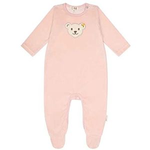 Steiff Uniseks basic baby-pyjama voor peuters, Zilverroze., 74 cm