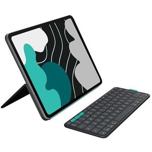 Logitech - Flip Folio - Tablettoetsenbord - Graphite - Voor iPad Pro 13-inch en iPad Air 13-inch
