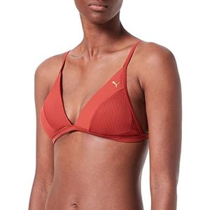 PUMA Dames Zwemkleding Ribbed Triangle Bikini Top