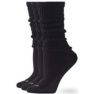 HUE Damen Socken, Zwart/Zwart/Zwart, One size