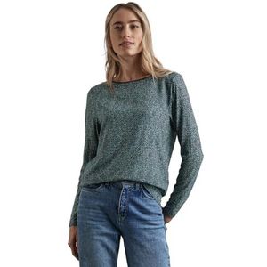 STREET ONE Shirt met lange mouwen, Cool Vintage Groen, 42