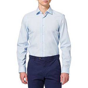 Strellson Premium Modern Fit Classic Business Shirt met lange mouwen voor heren, Blau (Hellblau 459), 37 cm